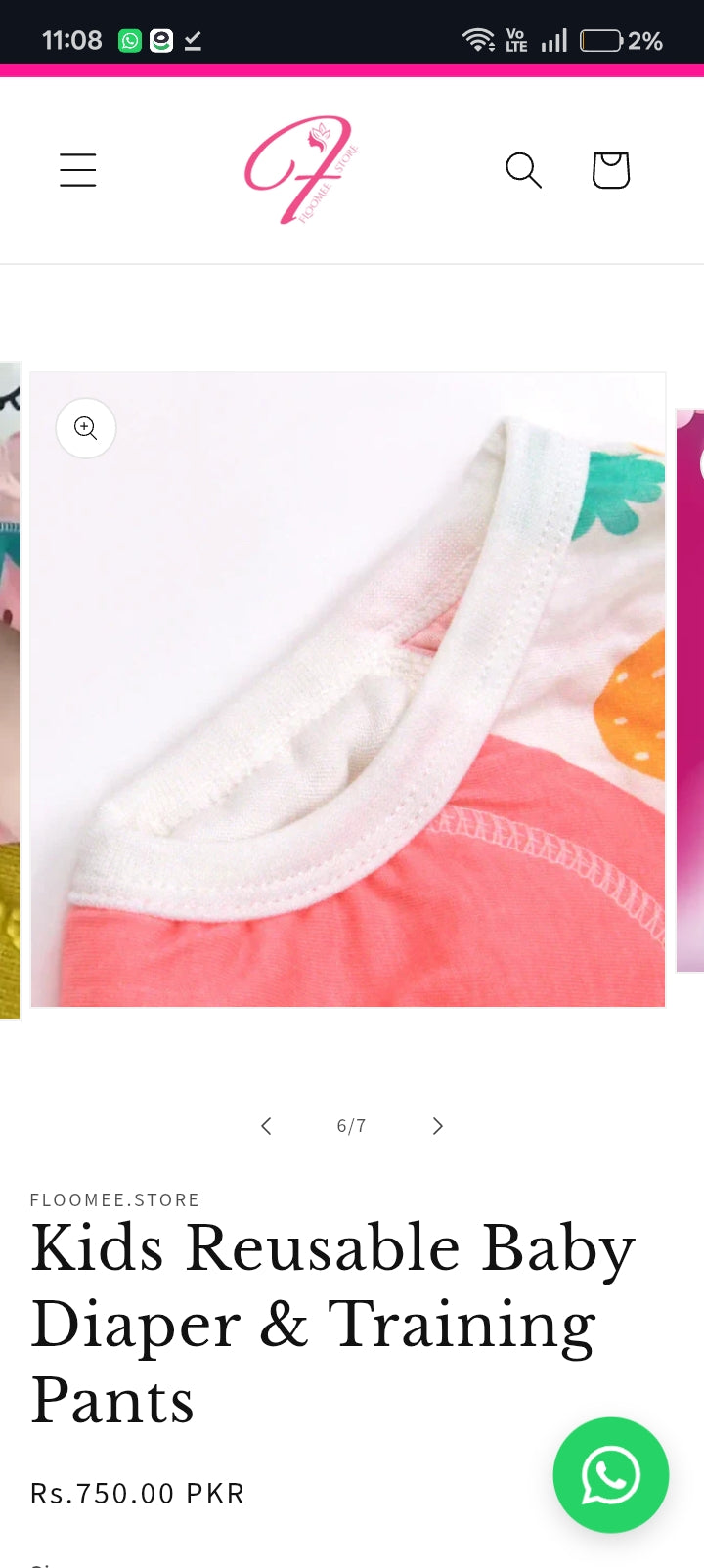 Kids Reusable Baby Diaper & Training Pants
