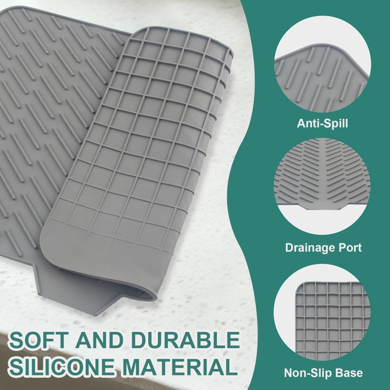 SILICONE DISH DRYING MAT FOR SINK COUNTERTOP