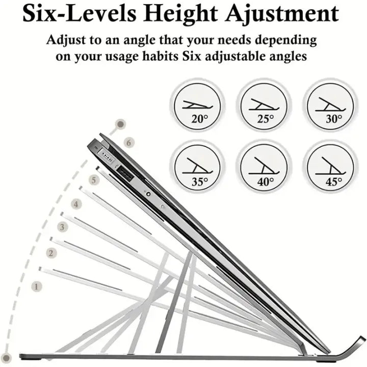 Portable & Foldable Aluminium Laptop Stand