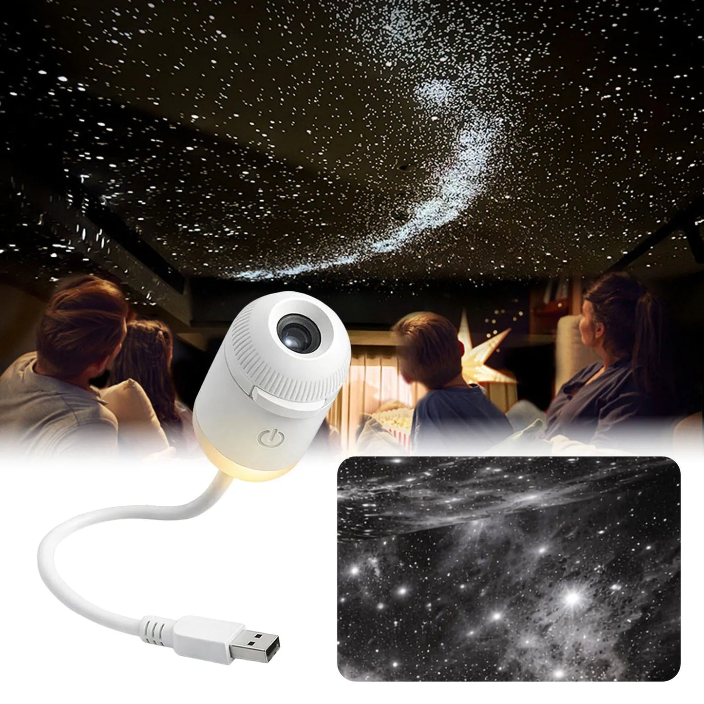 Aurora Galaxy Projection Lamp ✨