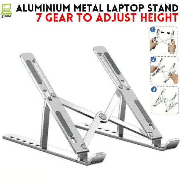 Portable & Foldable Aluminium Laptop Stand