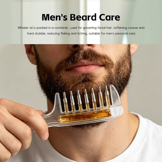 Unisex Transparent Essential Oil Applicator Massage Comb