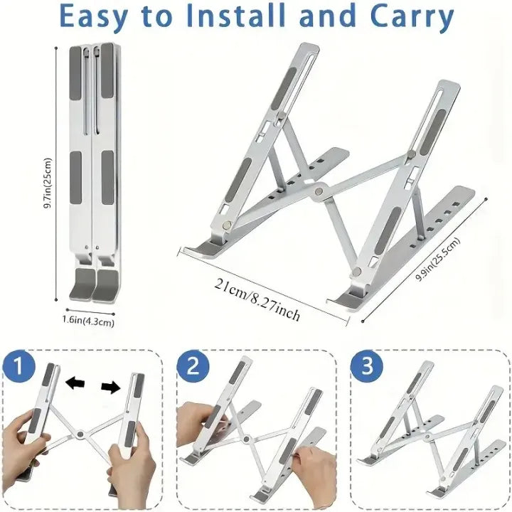 Portable & Foldable Aluminium Laptop Stand