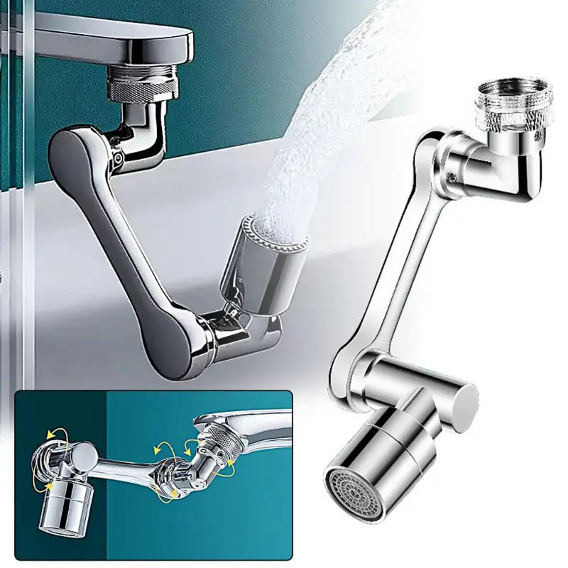 Flexible 1080° Faucet Extender – Dual Modes