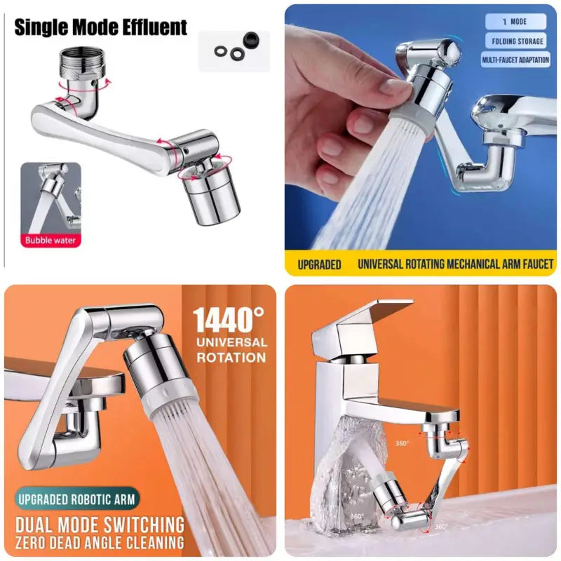 Flexible 1080° Faucet Extender – Dual Modes