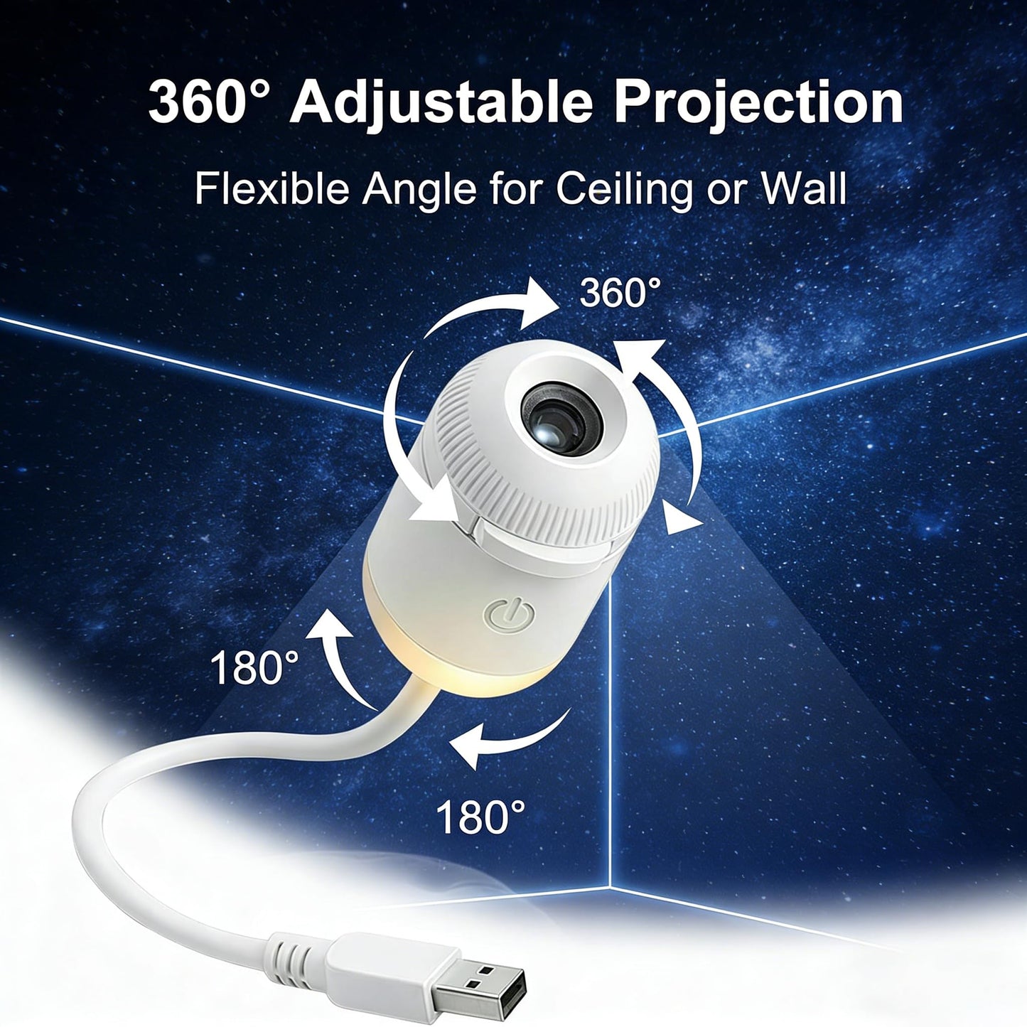 Aurora Galaxy Projection Lamp ✨