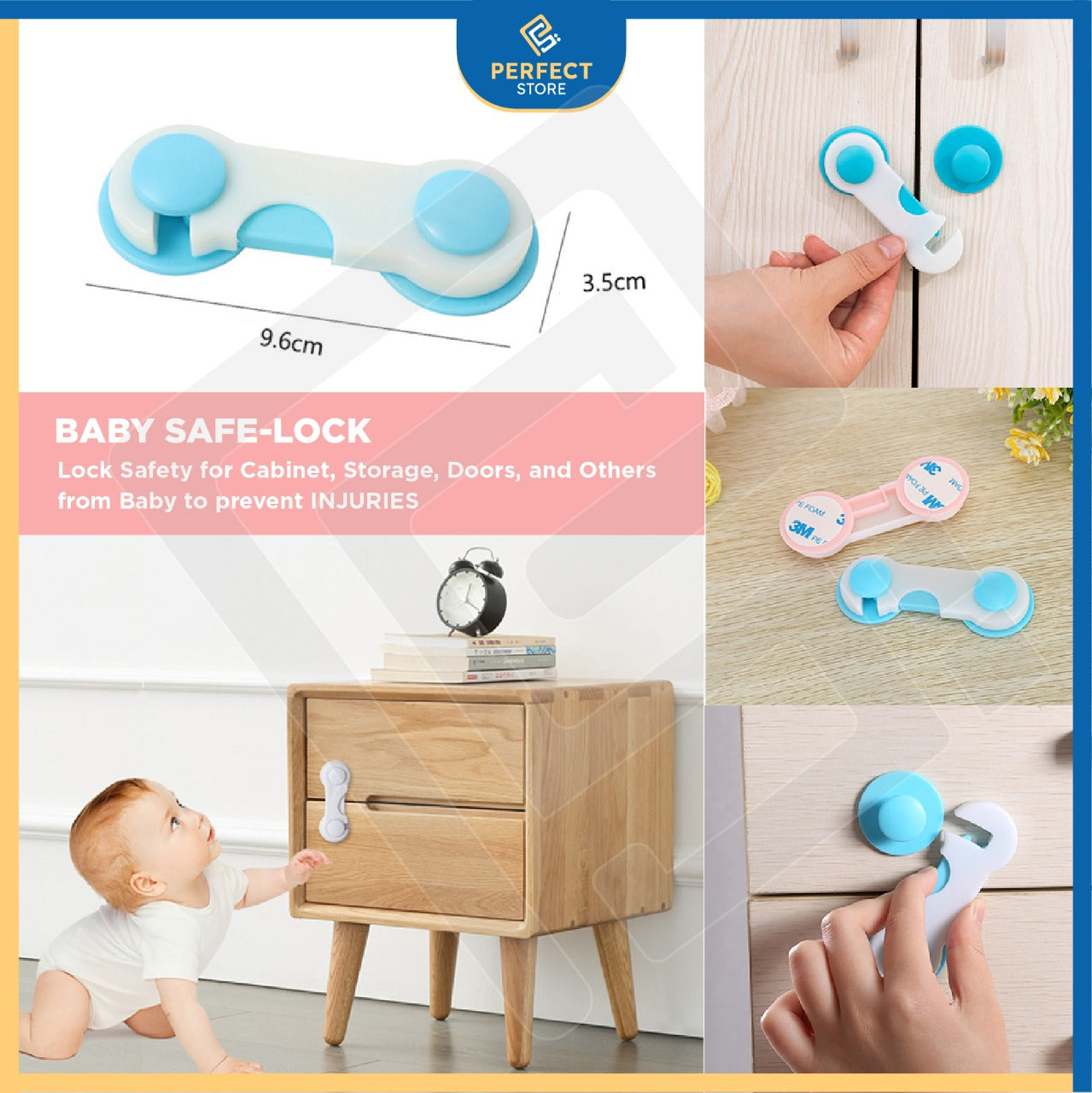 Self Adhesive Baby Safety Looks