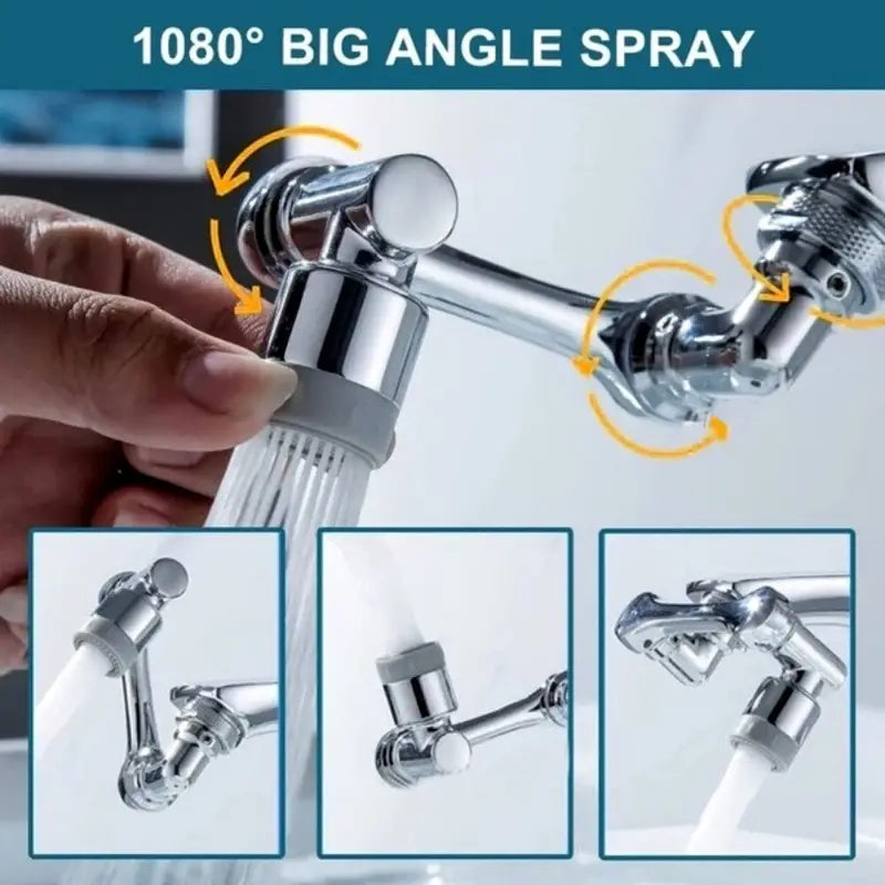 Flexible 1080° Faucet Extender – Dual Modes