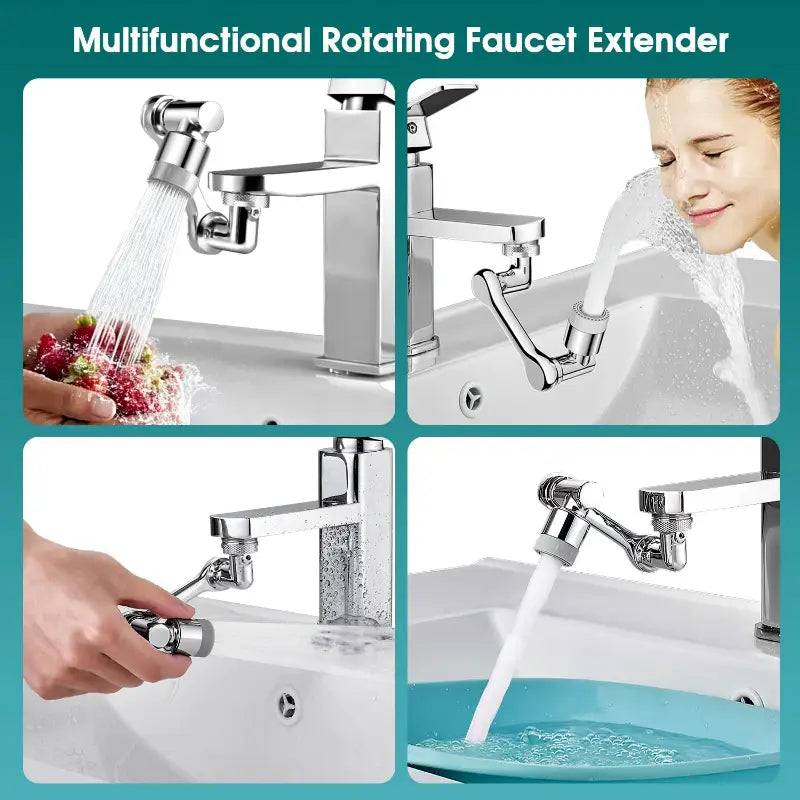 Flexible 1080° Faucet Extender – Dual Modes