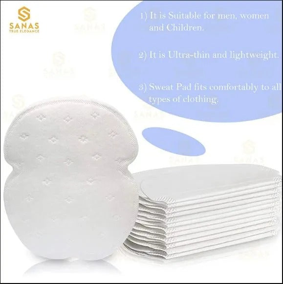 10 Pcs Sweat Pads For Underarms Disposable Highly Absorbent Sweat Pads