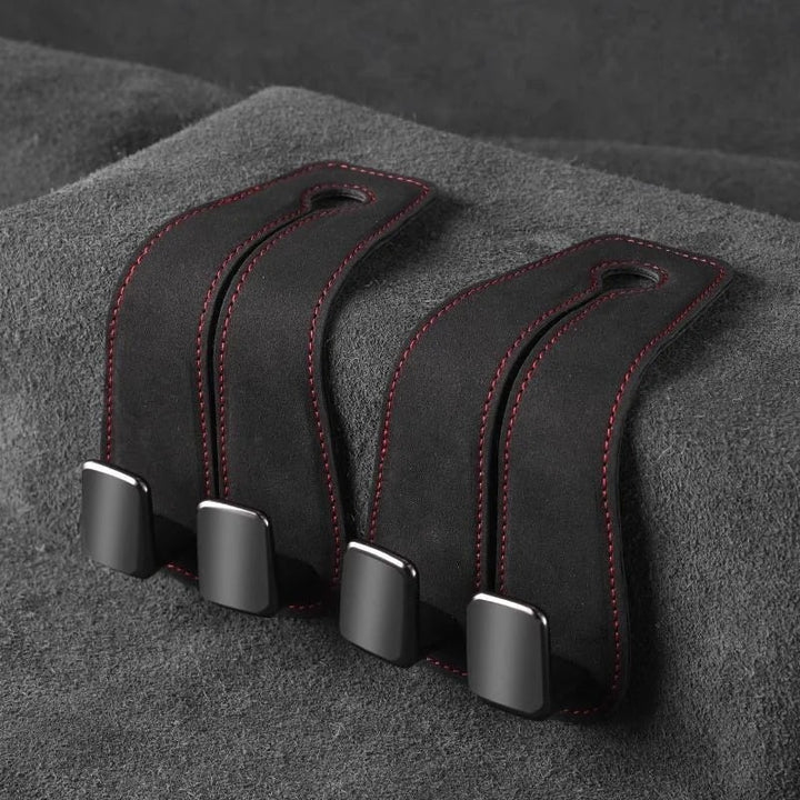 Car Headrest Organizer Premium Leather Hook